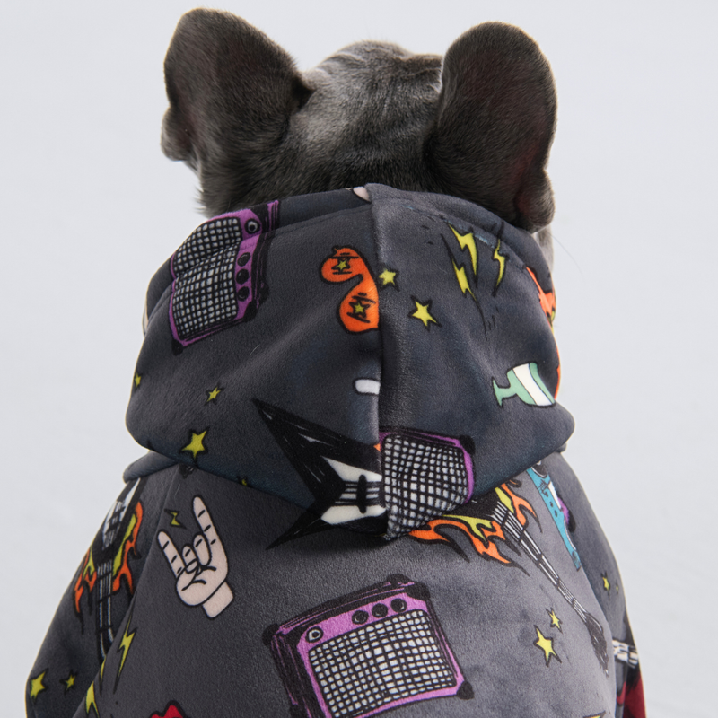 Rock and Roll Hundehoodie