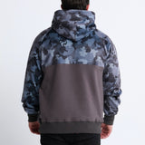 Grau Camouflage-Kapuzenpullover für Menschen