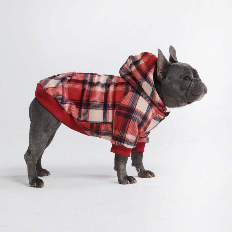 Red Plaid Hoodie