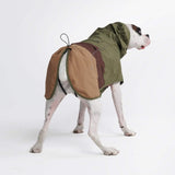 Dog Raincoat - Green Brown