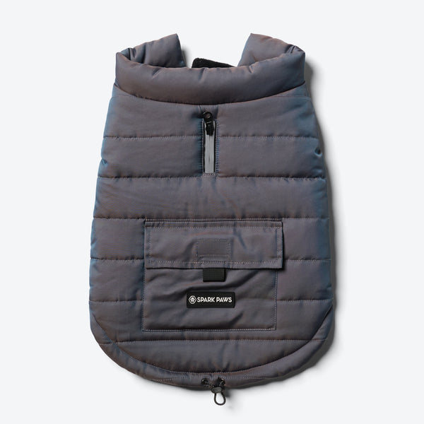 Wasserabweisende WarmShield-Jacke – Rotgussgrau