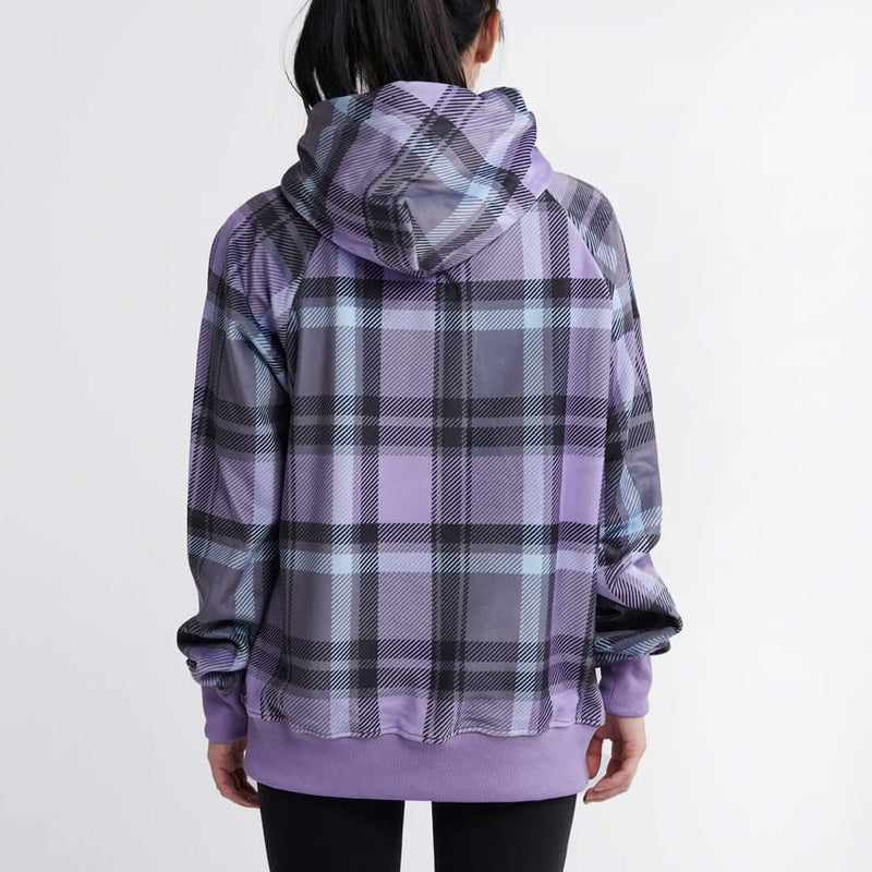 Purple Plaid Hoodie