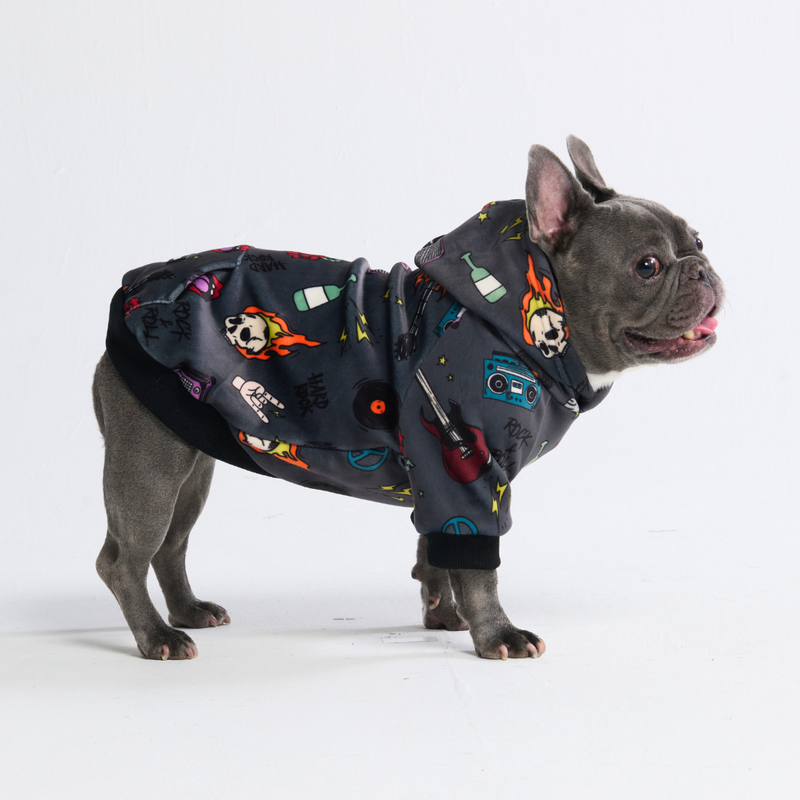 Rock and Roll Hundehoodie