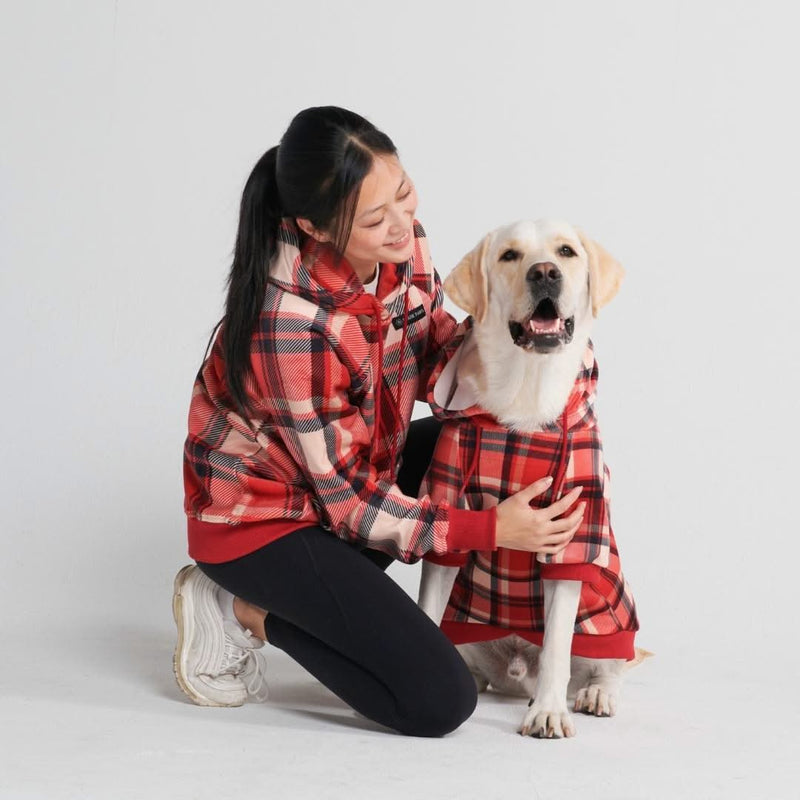 Red Plaid Hoodie