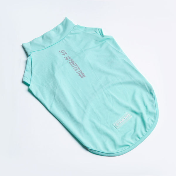 Sunblock Hunde-T-Shirt - Aquablau